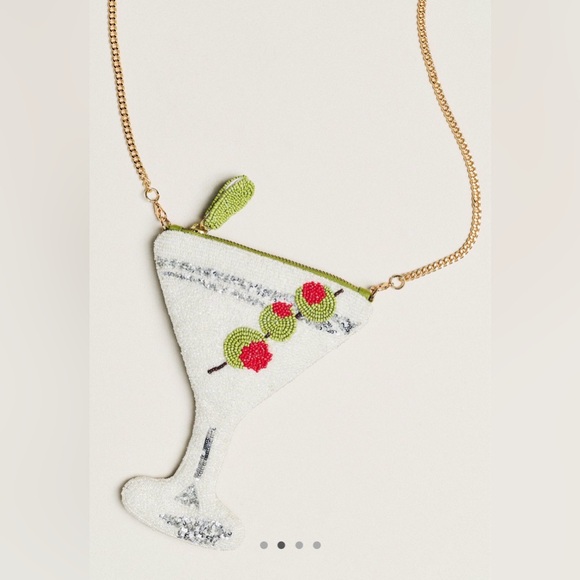 Anthropologie Maeve NWT Beaded Icon Cross Bag - Picture 2 of 7